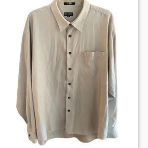 Kaid long sleeve button-down shirt. Size extra large.  Super soft, suede feel.